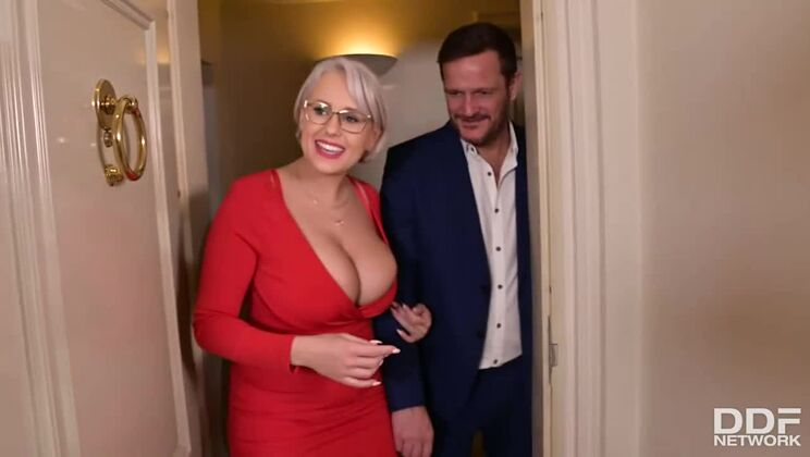 [DDFNetwork] - Valentine's Day Deepthroat & Pussy Licking with Busty Babes