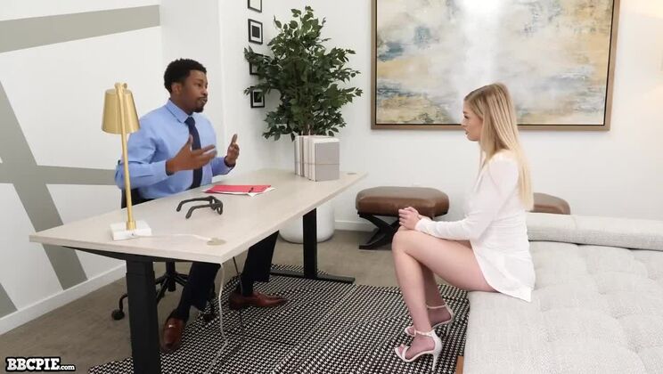 [BBCPie] - Blonde Slut Gets Creampie Therapy - BBC POV - Lauren Phillips - Aria Carson