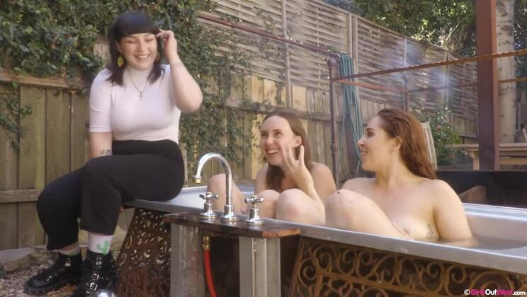 [GirlsOutWest] - Double Penetration with Nova & Olive G - Hot Interview