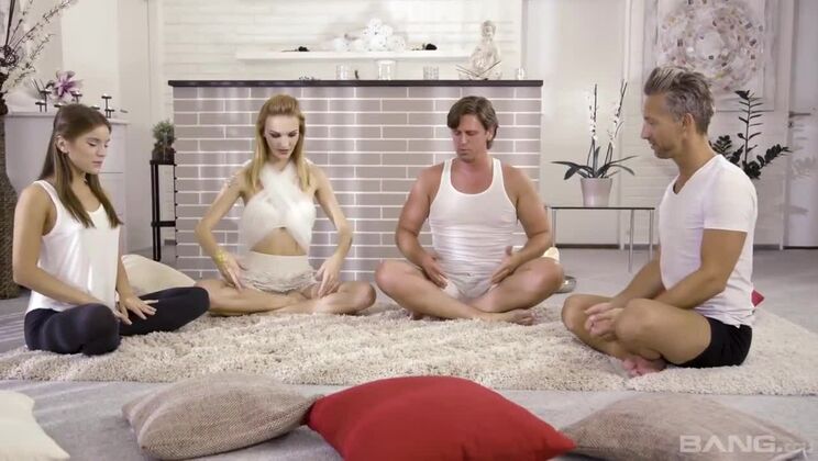 [BANG.com] - Brunette Evelina Darling's DP and Cumshot Scene - Evelina Darling