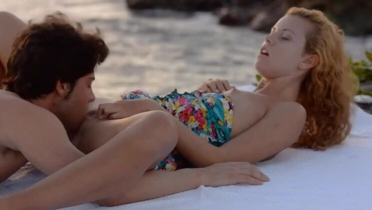 Outdoor Sex with Blonde Teen Carmen Ends in Cumshot