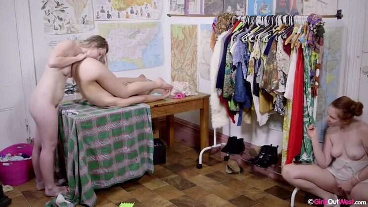 Brunette Buddies Dusty & Mae's Garage Sale Antics