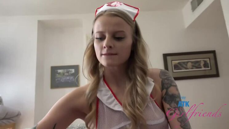 Nurse Paris White Gives Footjob and More