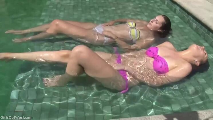 [GirlsOutWest] - Outdoor Lesbian Fun with Cleo & Eli May in Pt 1 - Cleo - Eli May