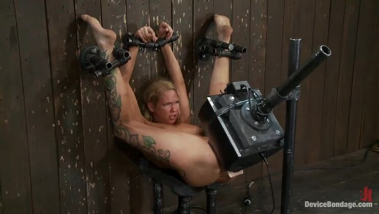 [DeviceBondage] - BDSM Slut Rain Degre Screams from Rough Fingering - Rain Degre