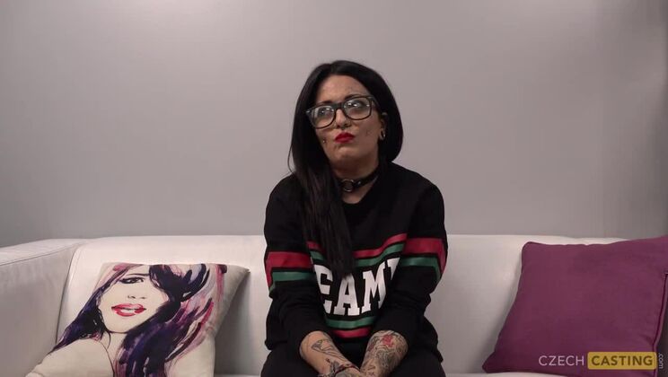 POV Big Cock Casting with European Brunette