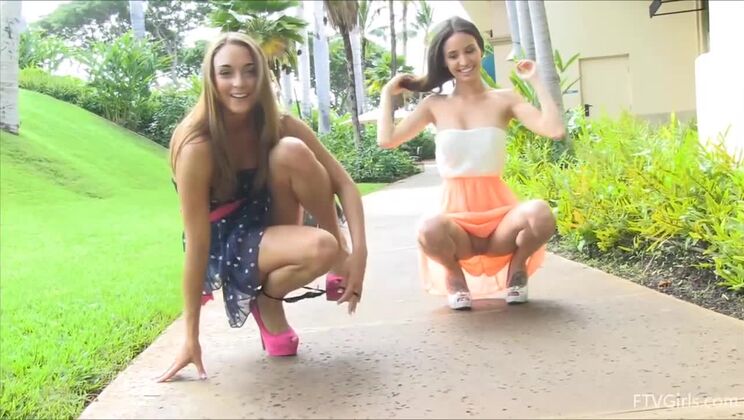 Lesbian Shopping and Play - Aubrey & Mary