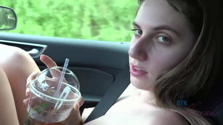 [ATKGirlfriends] - Fingering Niki Snow in the Outdoors, POV Style - Niki Snow