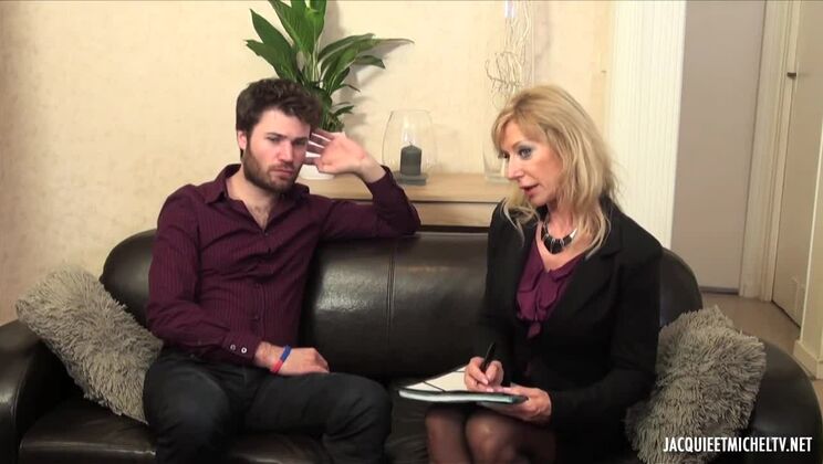 [Jacquie&MichelTV] - Hairy Pussy Marina Plays with Doryann