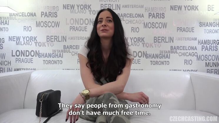 Brunette Czech Casting Star Lucie