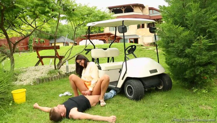 [Tainster] - Stockinged Fetishists: Valentina and Bella Go Outdoors - Valentina Ross - Bella Anne