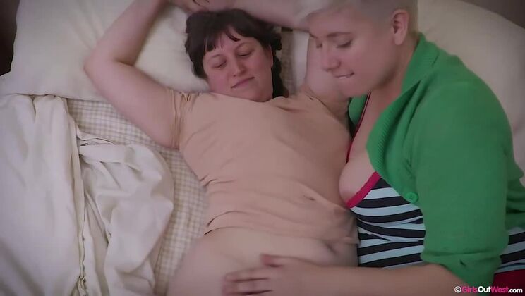 Anal Cuddling with Blonde Big Boobs Charlee & Violette