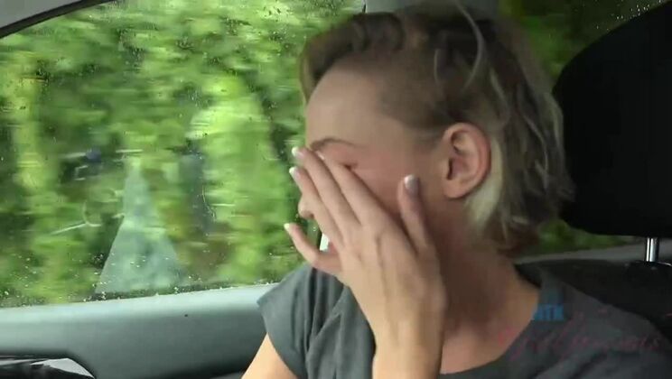 [ATKGirlfriends] - Car Ride with Blonde Emma Hix Turns Naughty