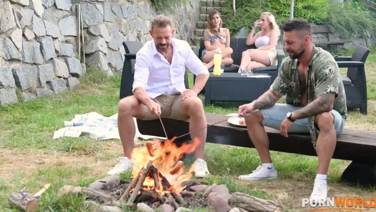 [PornWorld] - Vinna & Mina – Tattooed Blondes in Wild Gangbang Action - Vinna Reed - Mina