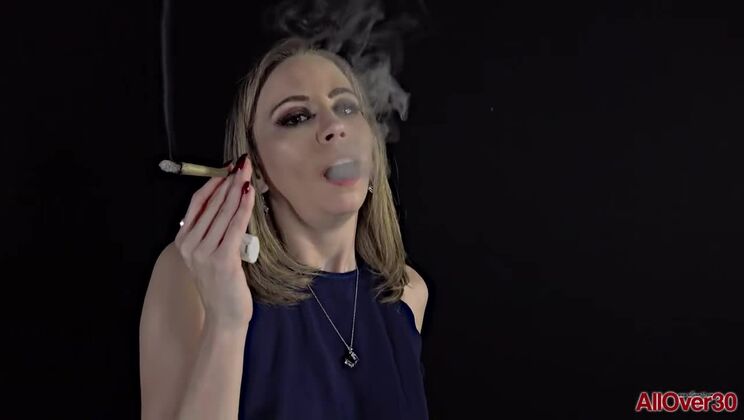 [MatureFetish] - Alone Norah Nova Blonde Smoking - Norah Nova