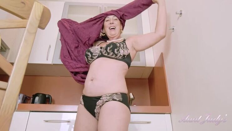 Esmerelda Undressing and Playing Alone in Heels