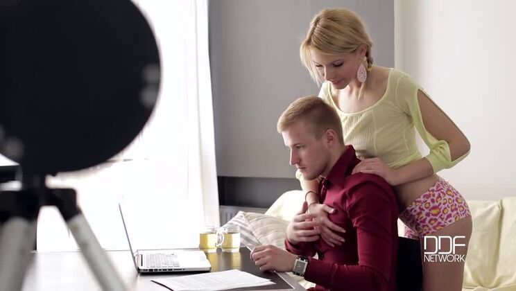 [HandsOnHardcore] - Karina Grand - Home Sweet Home Seduction: College Babe Teases BF - Lana Roberts