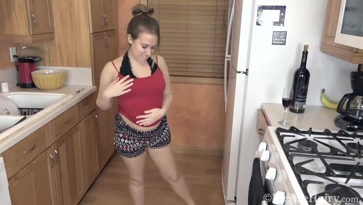 [WeAreHairy] - Brooke Bliss Pleasures Herself After Drinking Wine