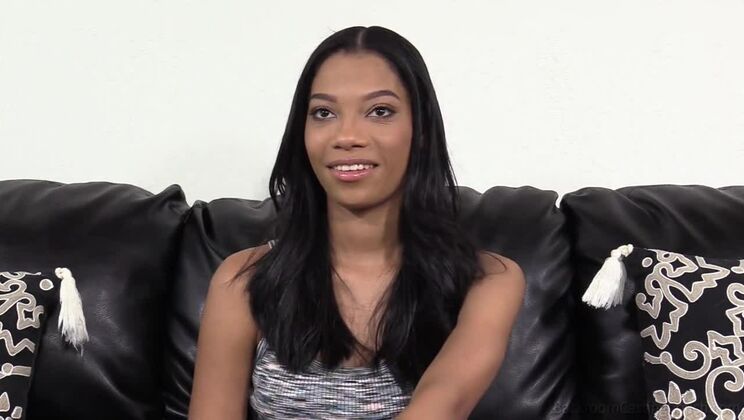 [BackroomCastingCouch] - Interracial Anal with Eden - Brunette and Ebony - Eden