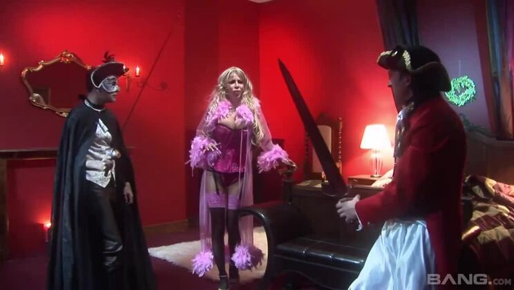 [BANG.com] - Melanie, George, and a New Friend Get Cozy in Stockings