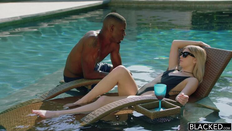 [BLACKED] - Brothers Friend Sucks Blonde's Hairy Pussy - Jason Brown - Arya Fae