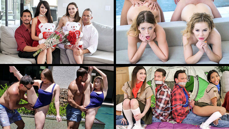 [DaughterSwap] - Stepdad and Daughters Swap Sex - Hime Marie - Aften Opal - Katie Kush - Kenzie Madison