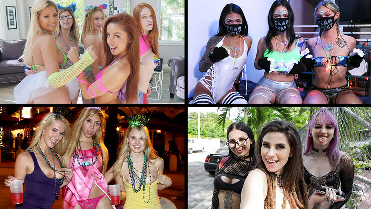 [TeamSkeetSelects] - Crazy Girls: Jade Nile, Kiara Cole, Winter Bell, Cadence Lux - Cadence Lux - Jade Nile - Kiara Cole - Winter Bell