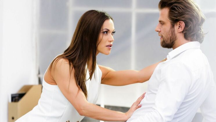 [21EroticAnal] - Blowjob in Office Restroom - Alyssa Reece - Vince Karter