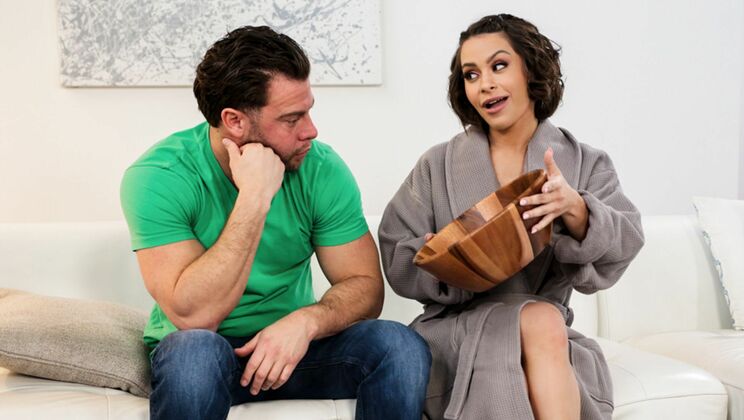 Worldly Advice with Brunette and Cumshot