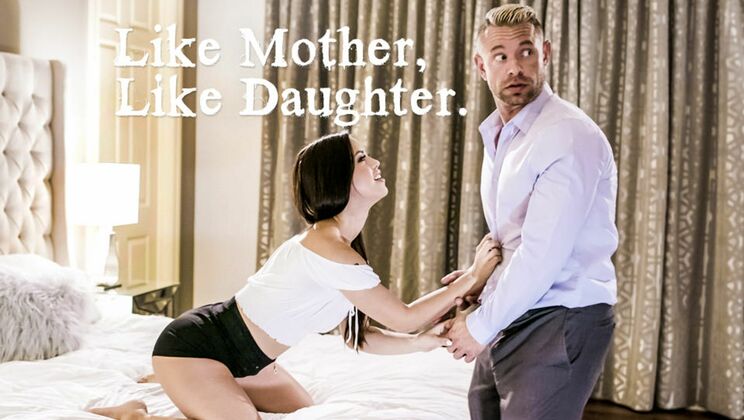 [PureTaboo] - Family Threesome: Stepmom and Daughter