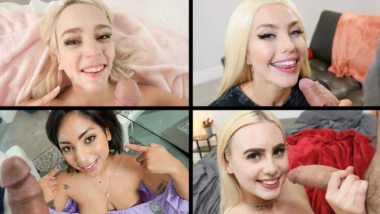 [TeamSkeetSelects] - Hottest Cum on Face Scenes - Valentina Jewels - Alex Blake - Dani Blu - Ozzy Sparx