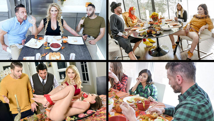 [TeamSkeetSelects] - Phoenix Marie and Naomi Blue Give Thanks - Brooklyn Chase - Phoenix Marie - Jasmine Grey - Naomi Blue