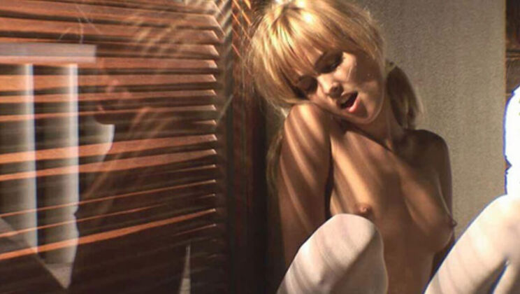 [WowGirls] - Hairy Pussy Blonde Sasha Masturbates - Sasha