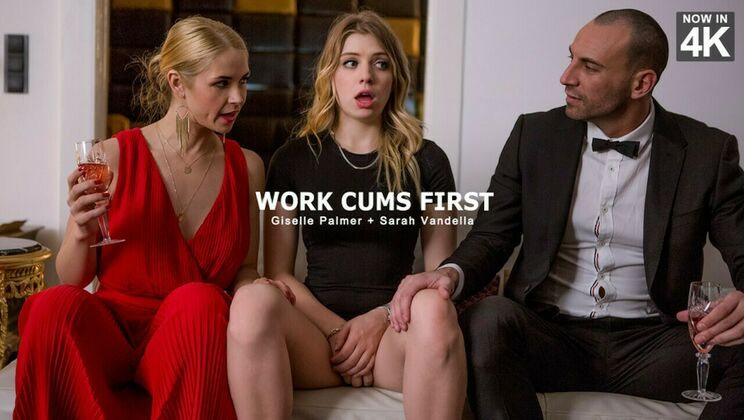 [StepmomLessons] - First Cum Then Work - Sarah Vandella - Stirling Cooper - Giselle Palmer