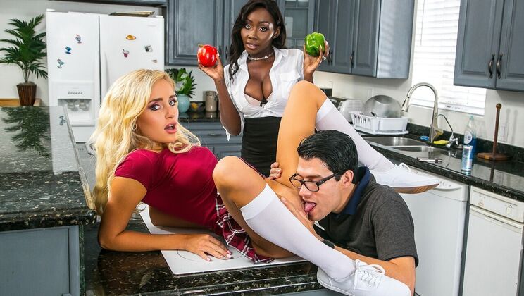 [Brazzers] - Nanny's Double Blowjob - Naomi Woods - Osa Lovely - Xander Corvus