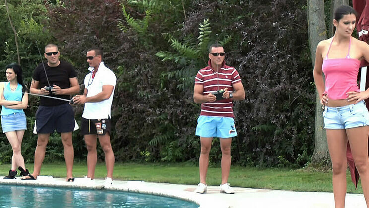 [GroupSexGames] - Outdoor Group Sex: A Brunette Gangbang - Miho Lechter - Diana Stewart