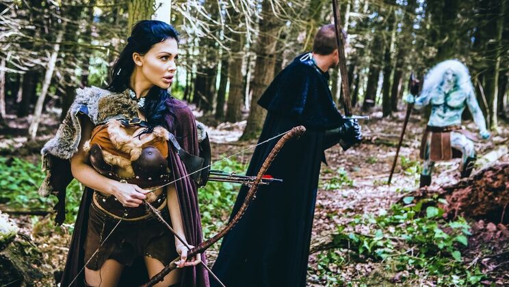 [Brazzers] - Big Tit Brunette Gets Wild in Game of Thrones XXX Parody 3 - Aletta Ocean - Marc Rose