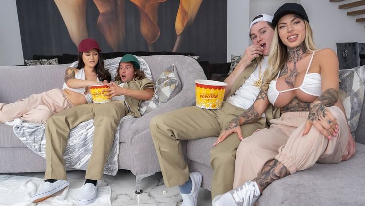 [Brazzers] - Twinz Blowjob Bonanza For The Win