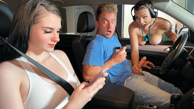 [Brazzers] - Van Wylde Fucks Blonde Teen in Car - Van Wylde - Kenzie Love