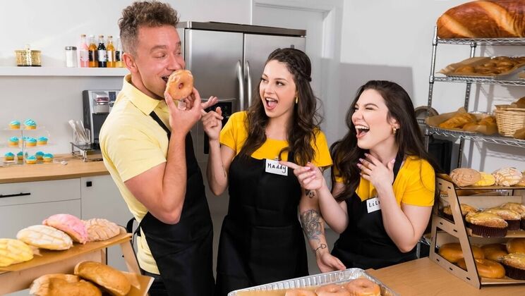 [Brazzers] - Brunette And Blonde Party Time - Van Wylde - Lily Lou - Maddy May