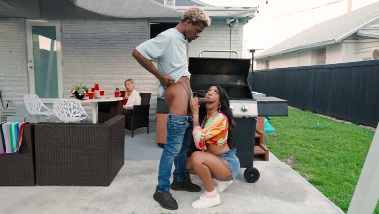 [SneakySex] - Spring Fling Outdoor Sex with Big Ass