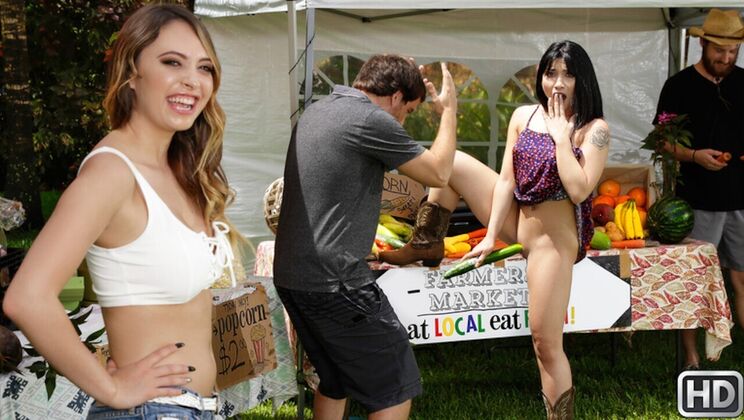 69 and Pussy Licking at Farmers Market