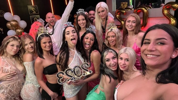 [IntheVIP] - Ring in the New Year with an Orgasmic Party - jmac - Serena Santos - James Angel - Mandy Waters - Roxie Sinner - Gaby Ortega - Michael Dangalow