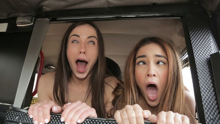 [FakeTaxi] - Amateur Spanish Girls Suck & Ride Cabbie's Cock - Ginebra Bellucci - Anastasia Brokelyn