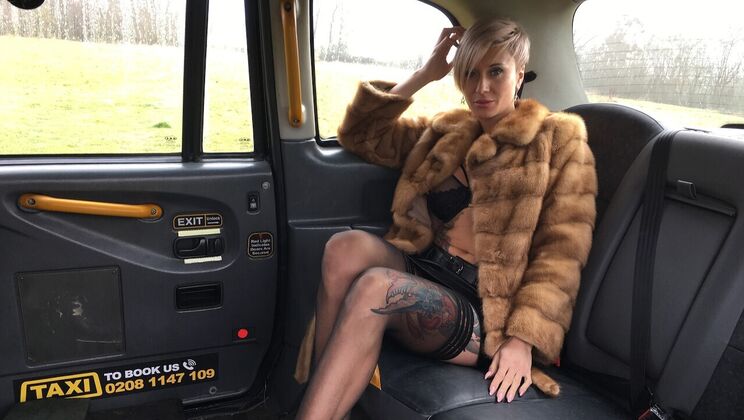 [FakeTaxi] - Ass Fingering and Pussy Licking with a Tattooed Blonde - John - Tanya Virago