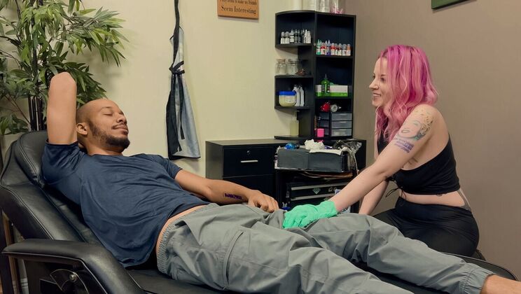 [RKPrime] - Cumshot Fun with Tattooed Model - Dwayne Foxxx - Lady Lazarus