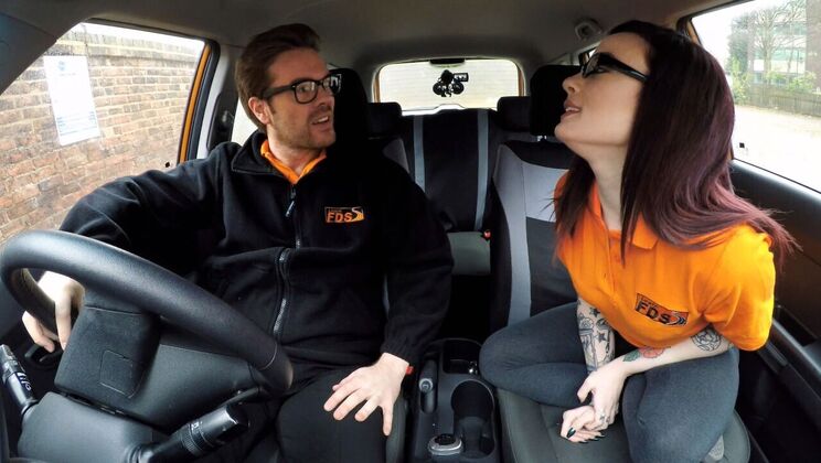 [FakeDrivingSchool] - Anal Sex with Creampie for Petite Teen