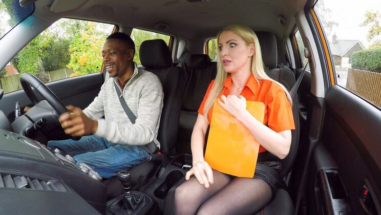 [FakeDrivingSchool] - Examiner Enjoys Pussy Licking and Facial - Mr Longwood