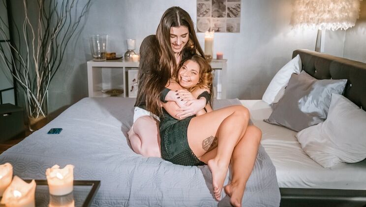 [Lesbea] - Amy Red and Marry Morrgan's Big Tits Lesbian Fun - Amy Red - Marry Morrgan