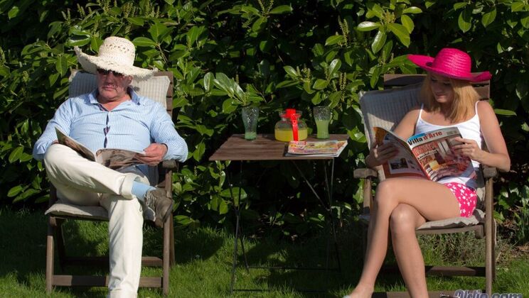 [Oldje] - Hugo and Blonde Lara Sweet's Outdoor Fuck